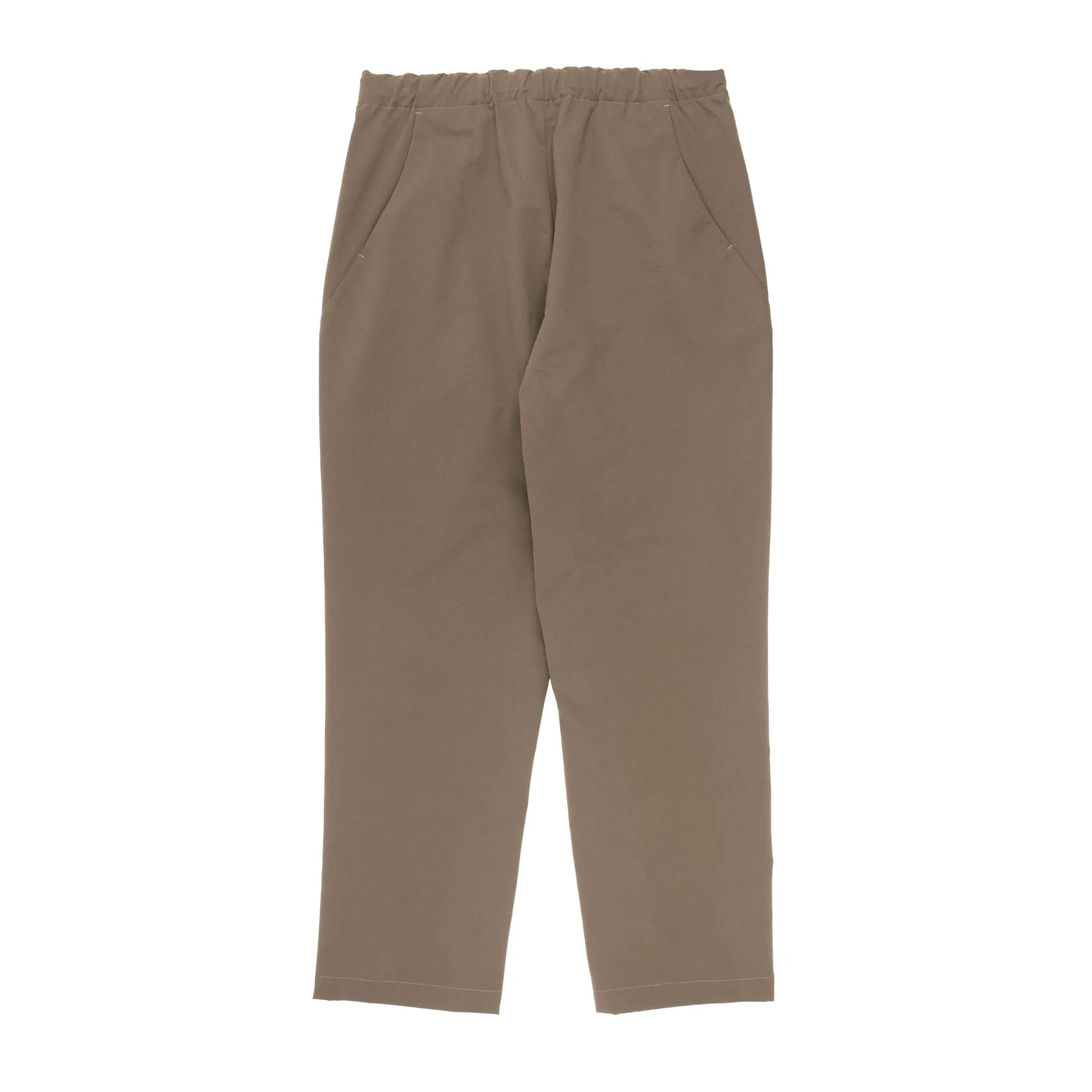 One Tuck Tapered Stretch Pants Taupe Grey GL74198