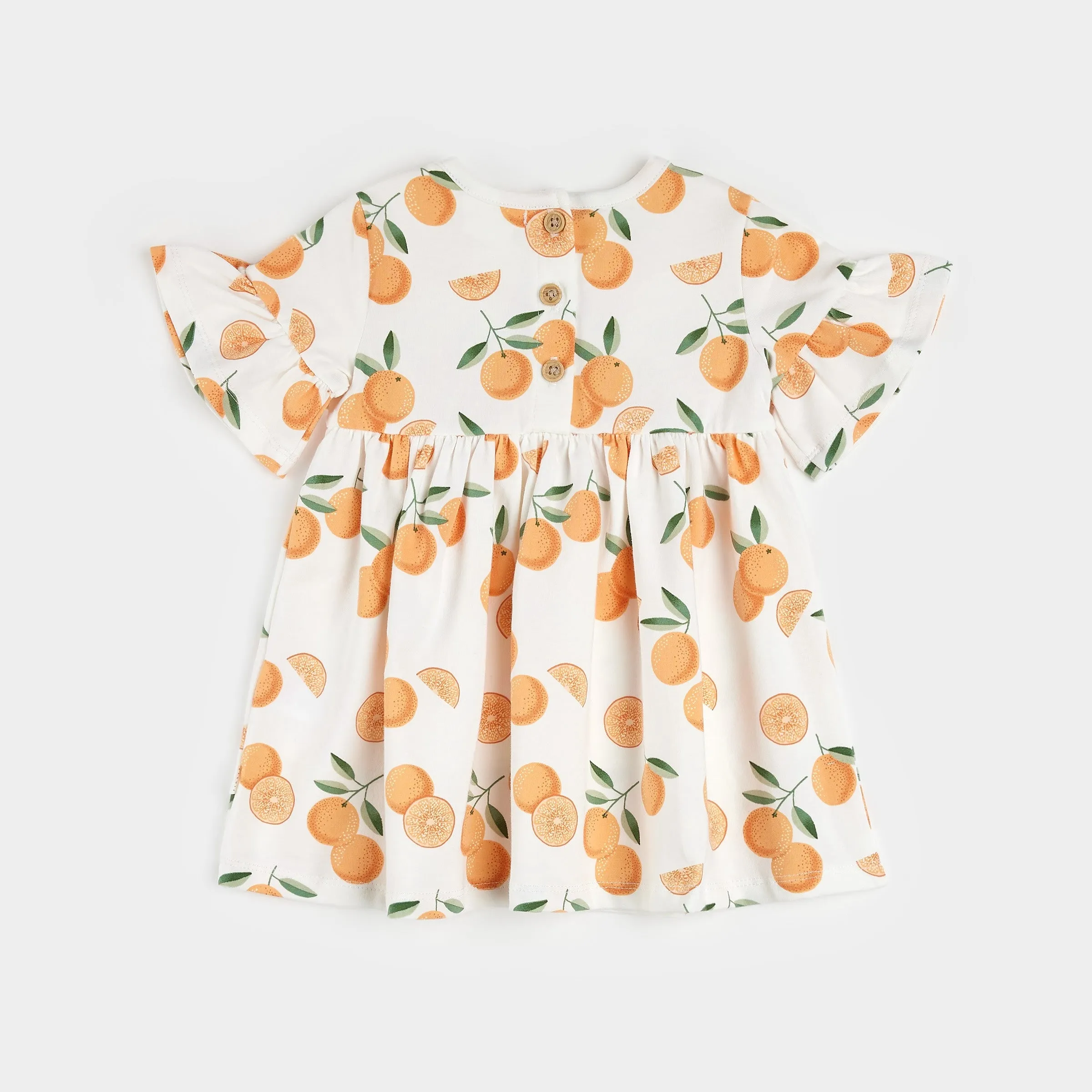Oranges Print Dress Set