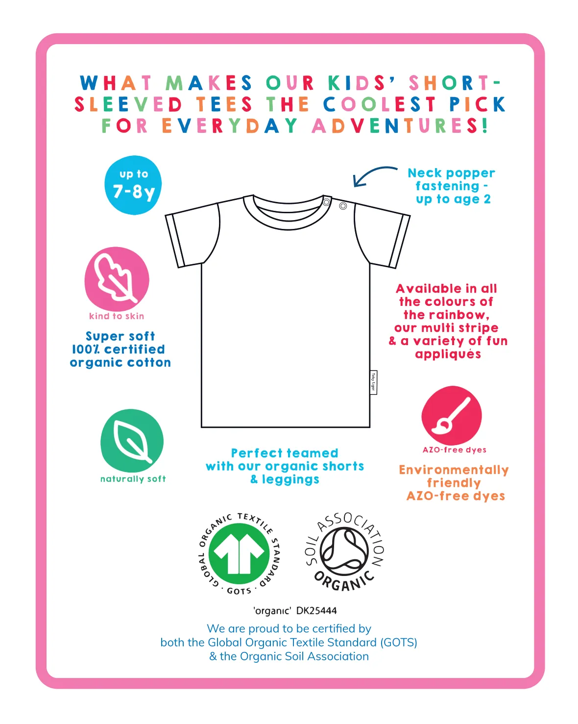 Organic Green Basic Short-Sleeved T-Shirt