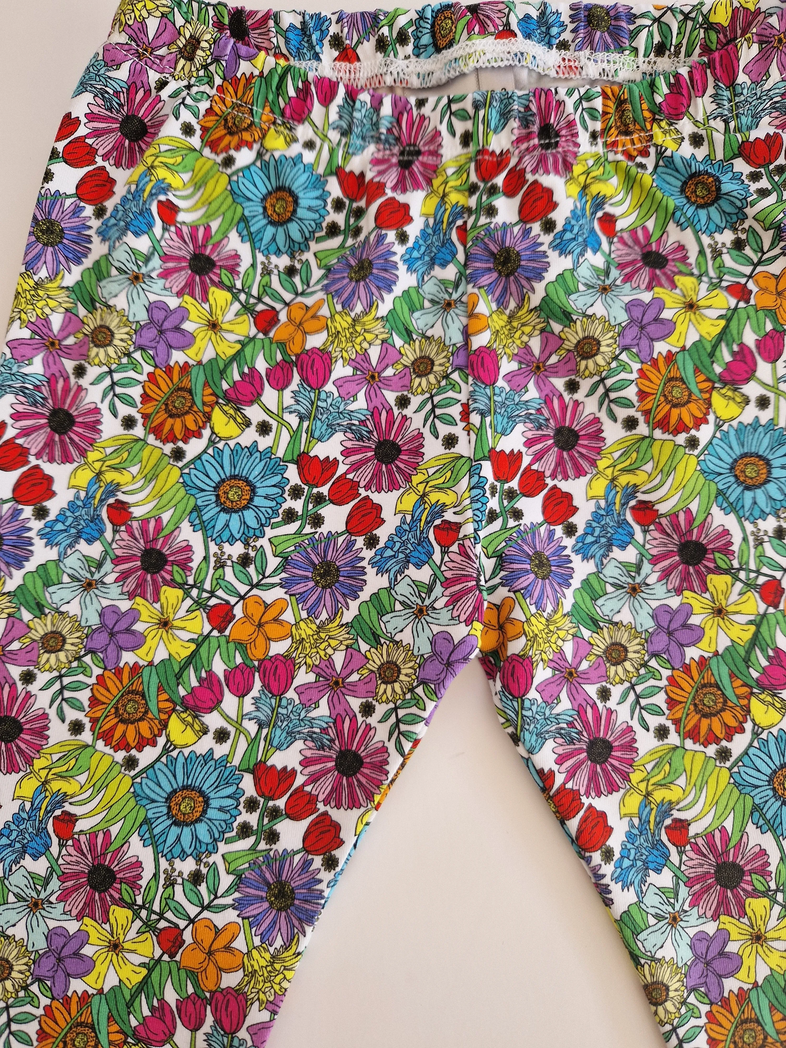 Organic Tiny Flower Leggings