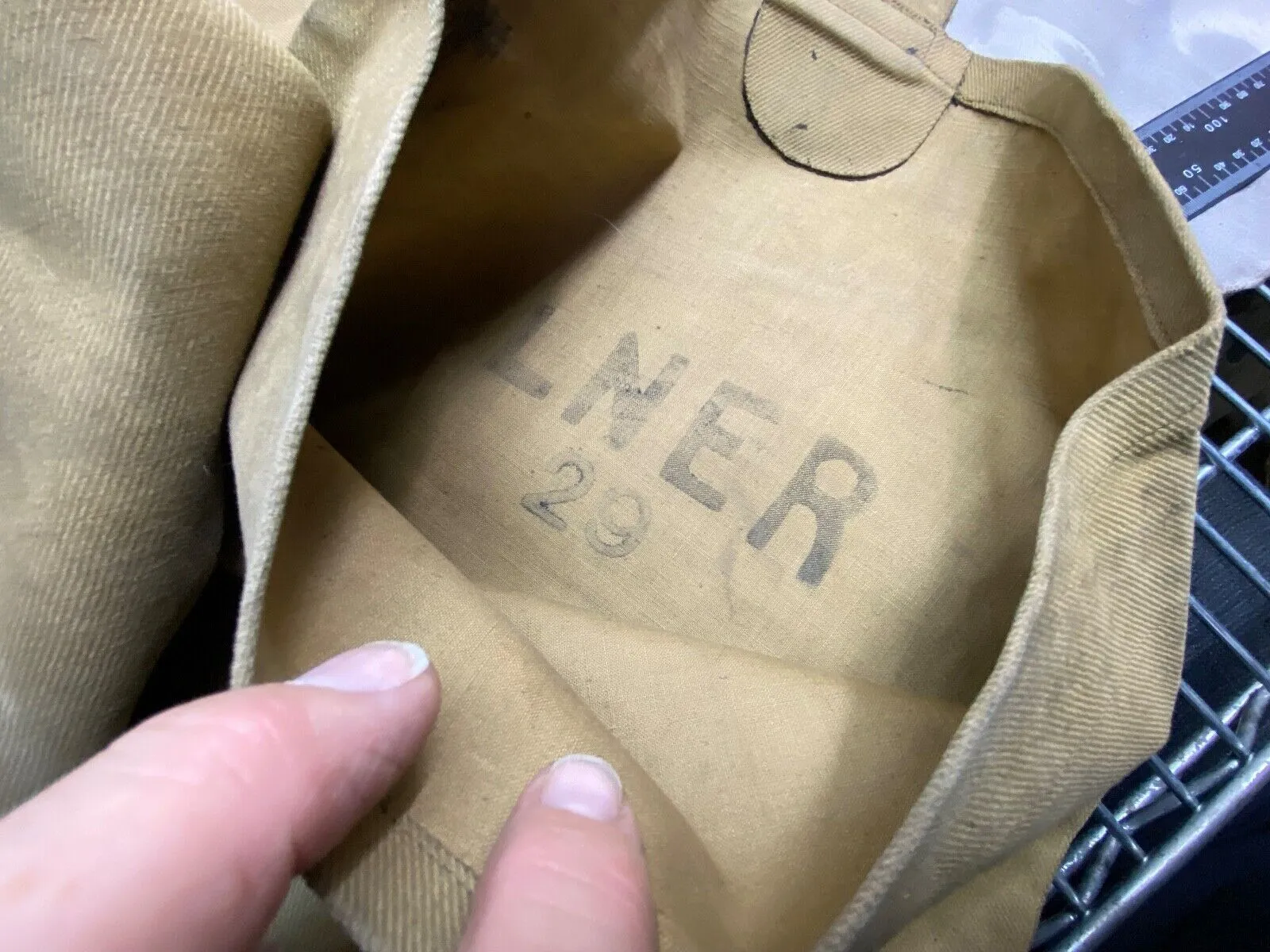 Original WW2 British Army / Railway LNER Marked Waterproof Leggings