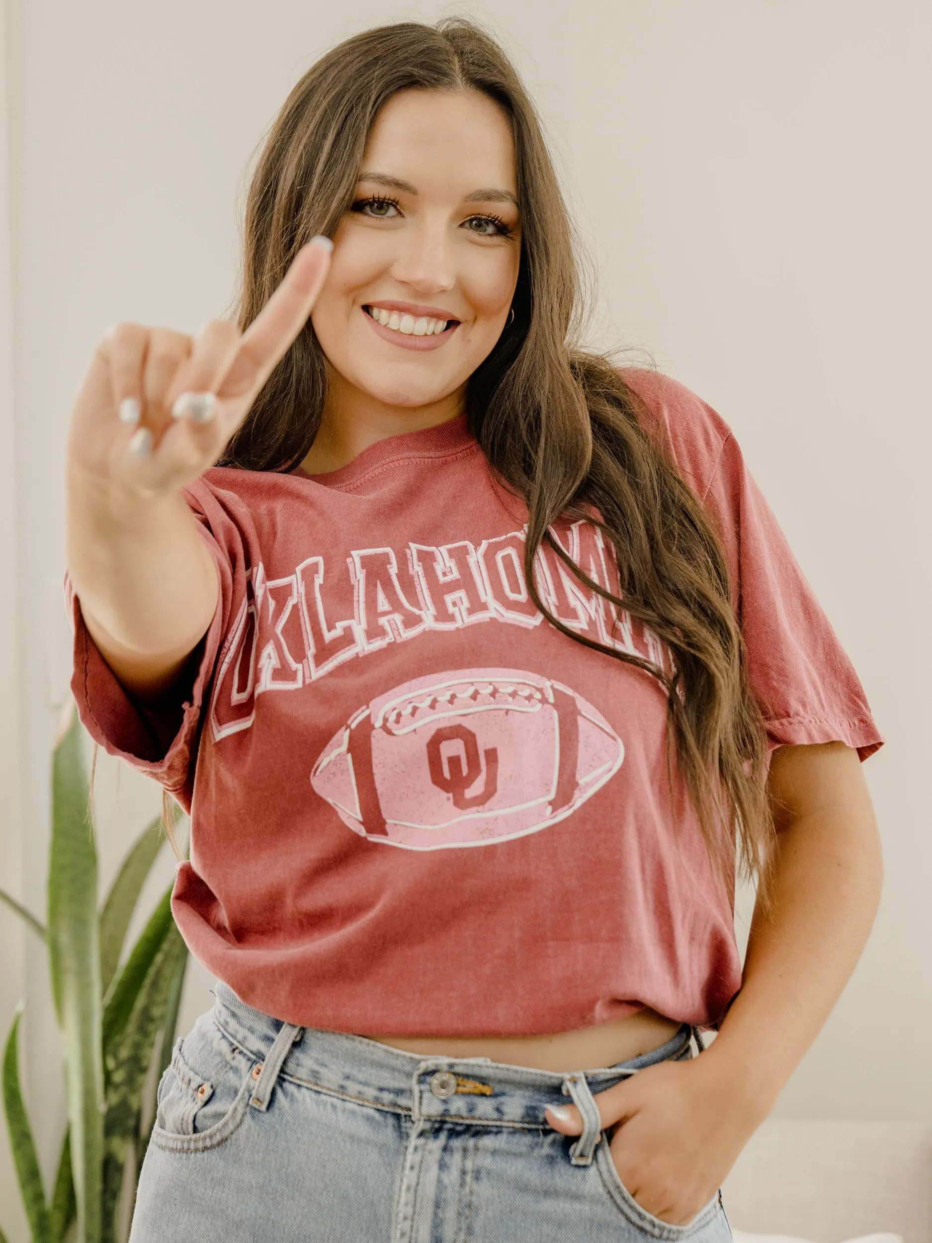 OU Sooners Wonka Football Crimson Comfort Colors Tee