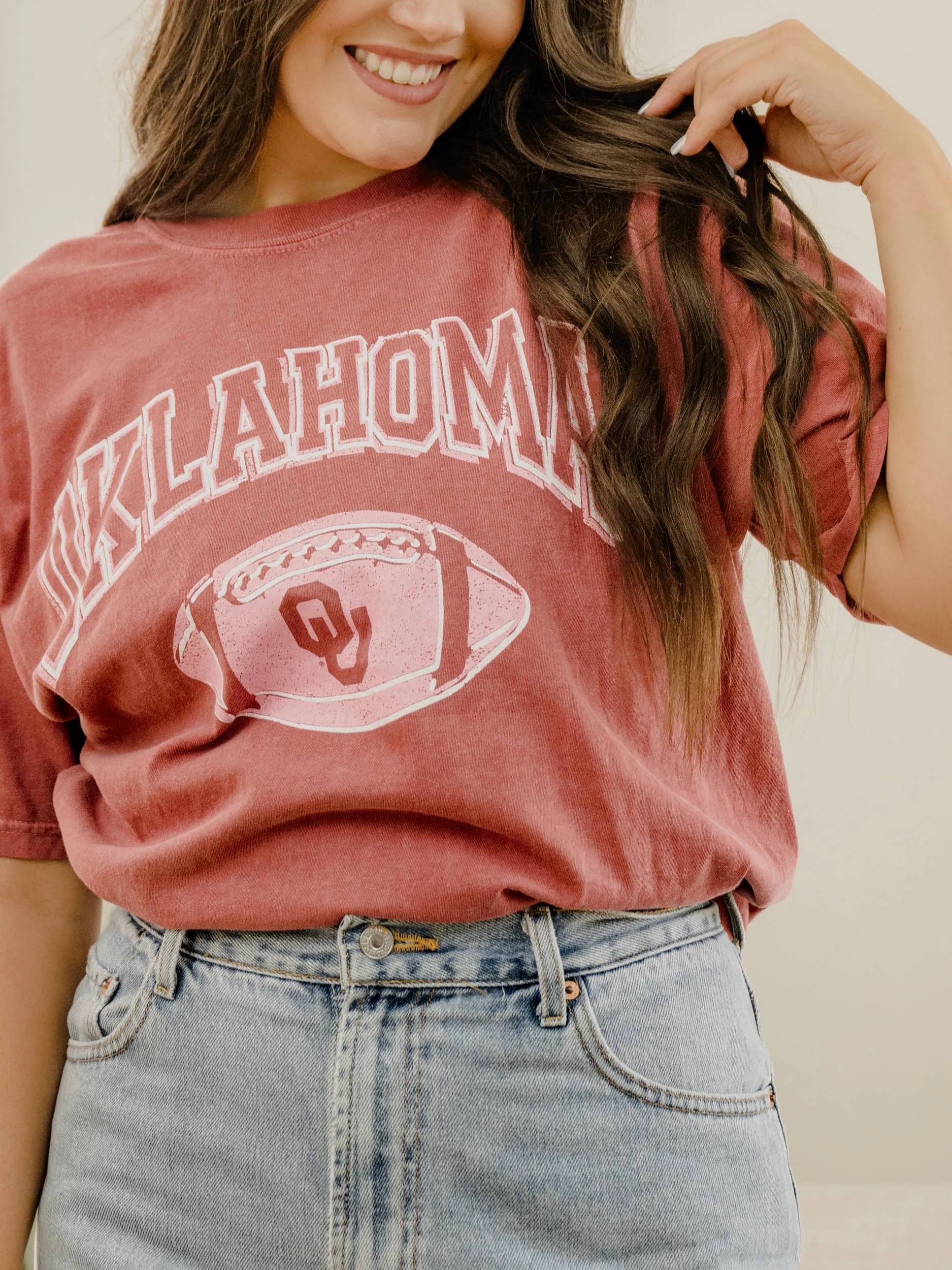 OU Sooners Wonka Football Crimson Comfort Colors Tee