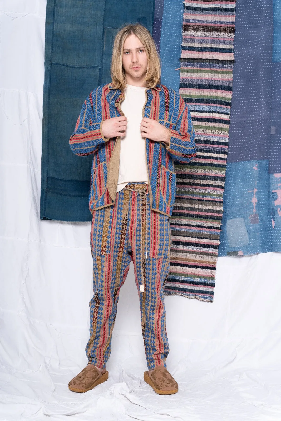 P63 Fatigue Heavy Ikat Jacquard Clay