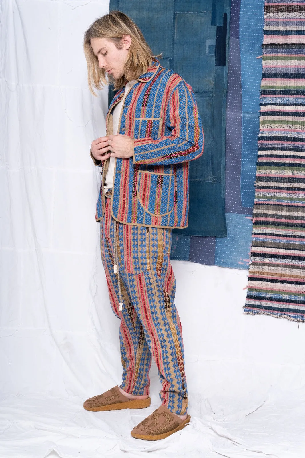 P63 Fatigue Heavy Ikat Jacquard Clay