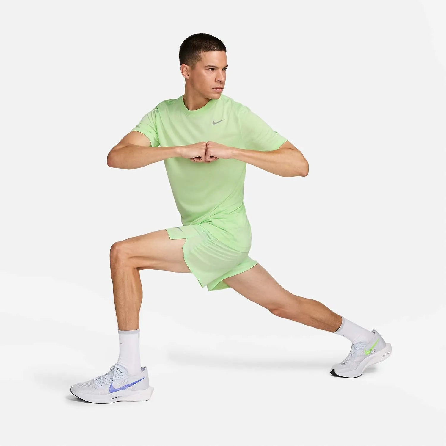 PANTALONCINI NIKE CHALLENGER SHORTS CON SLIP INTERNI UOMO CROSSFIT LIME