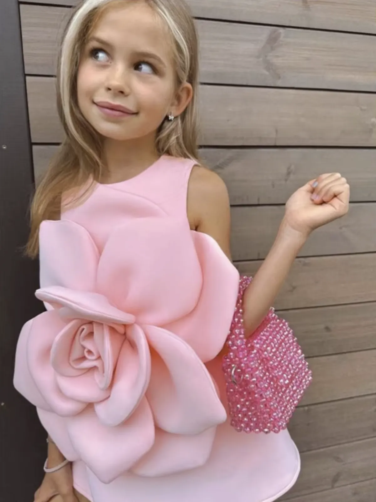 Pink Rose Bloom Party Tank Dress