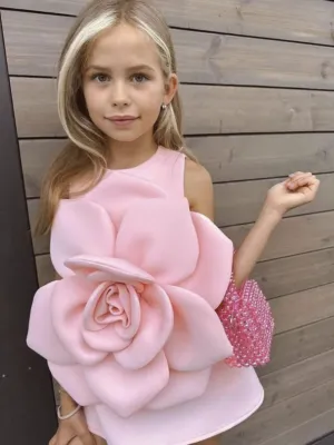 Pink Rose Bloom Party Tank Dress