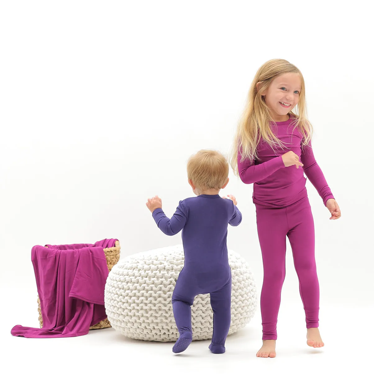 Plum Long Sleeve Pajama Set