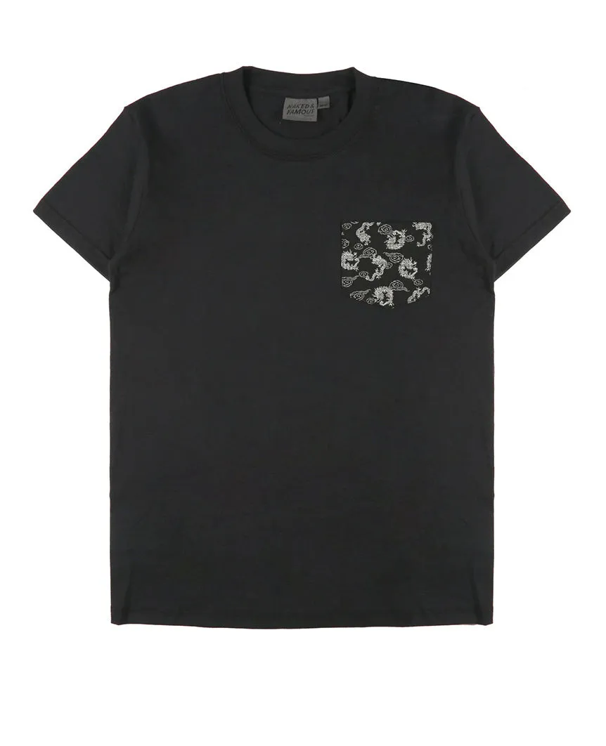 Pocket Tee - Black   Dragon