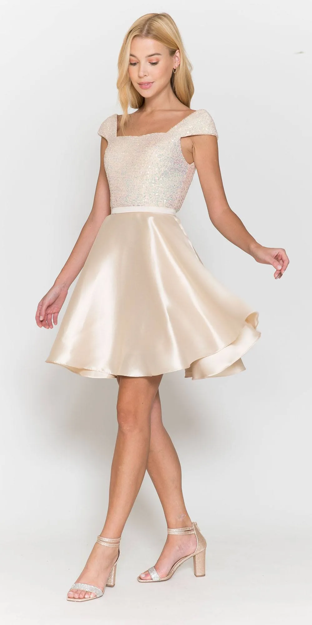 Poly USA 8732 Short A-Line Damas Dress