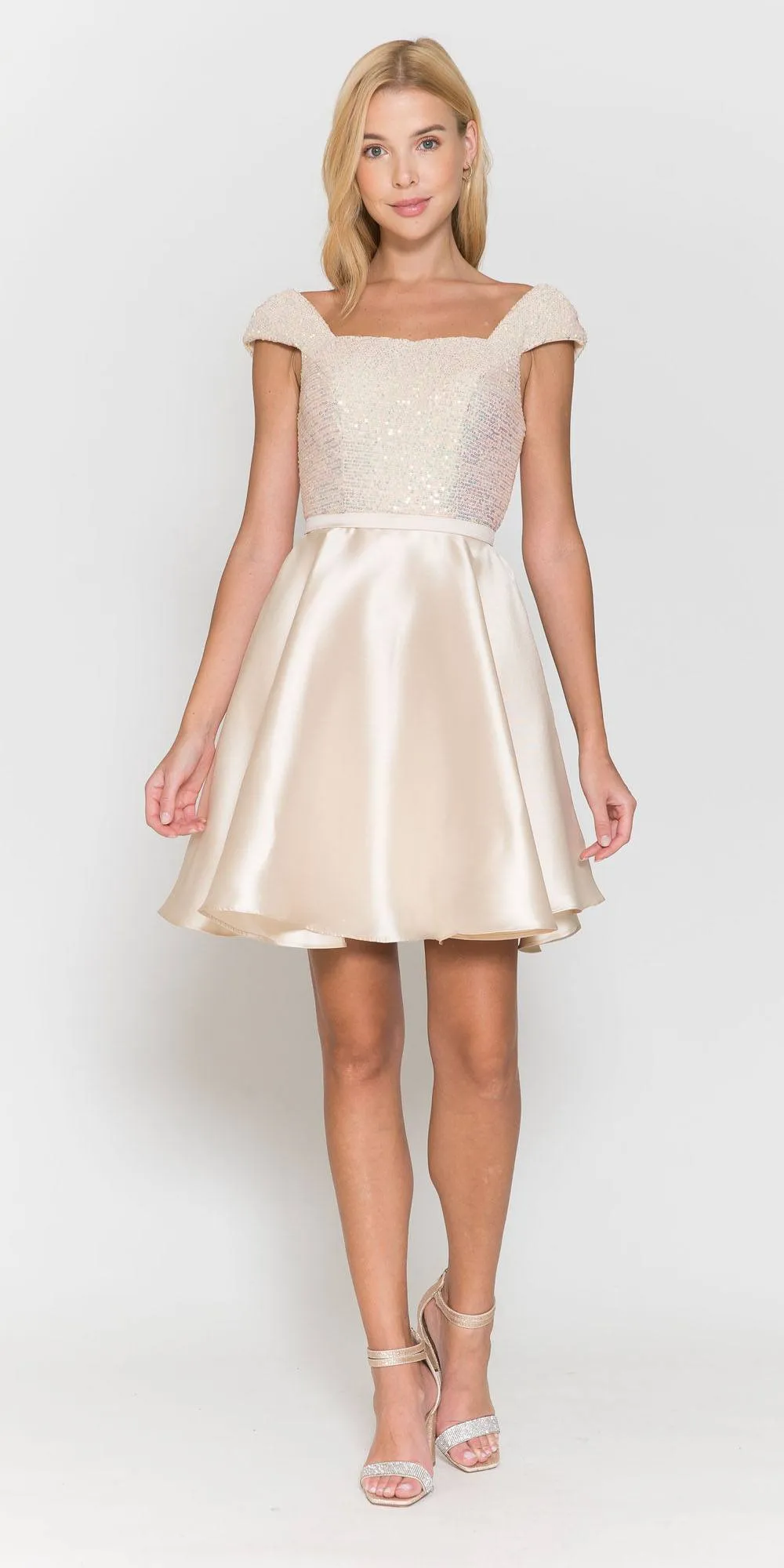 Poly USA 8732 Short A-Line Damas Dress