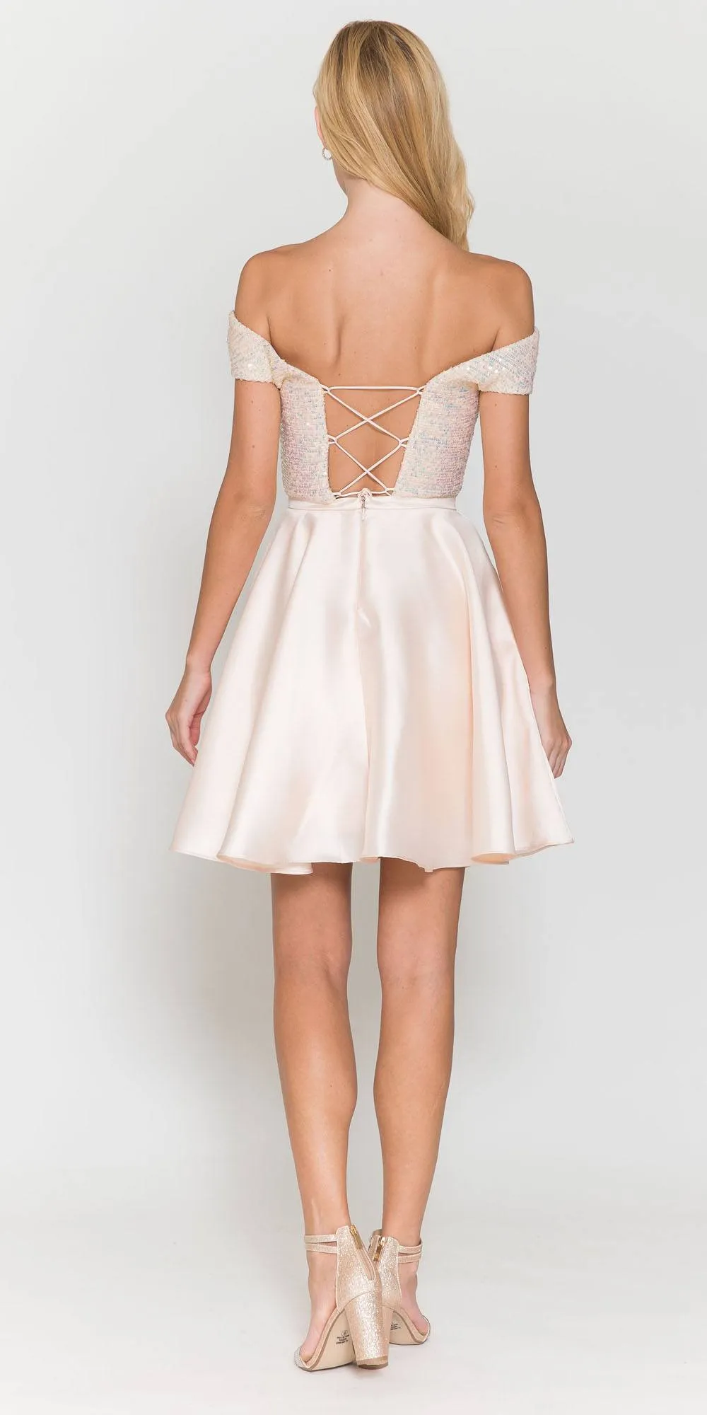 Poly USA 8732 Short A-Line Damas Dress
