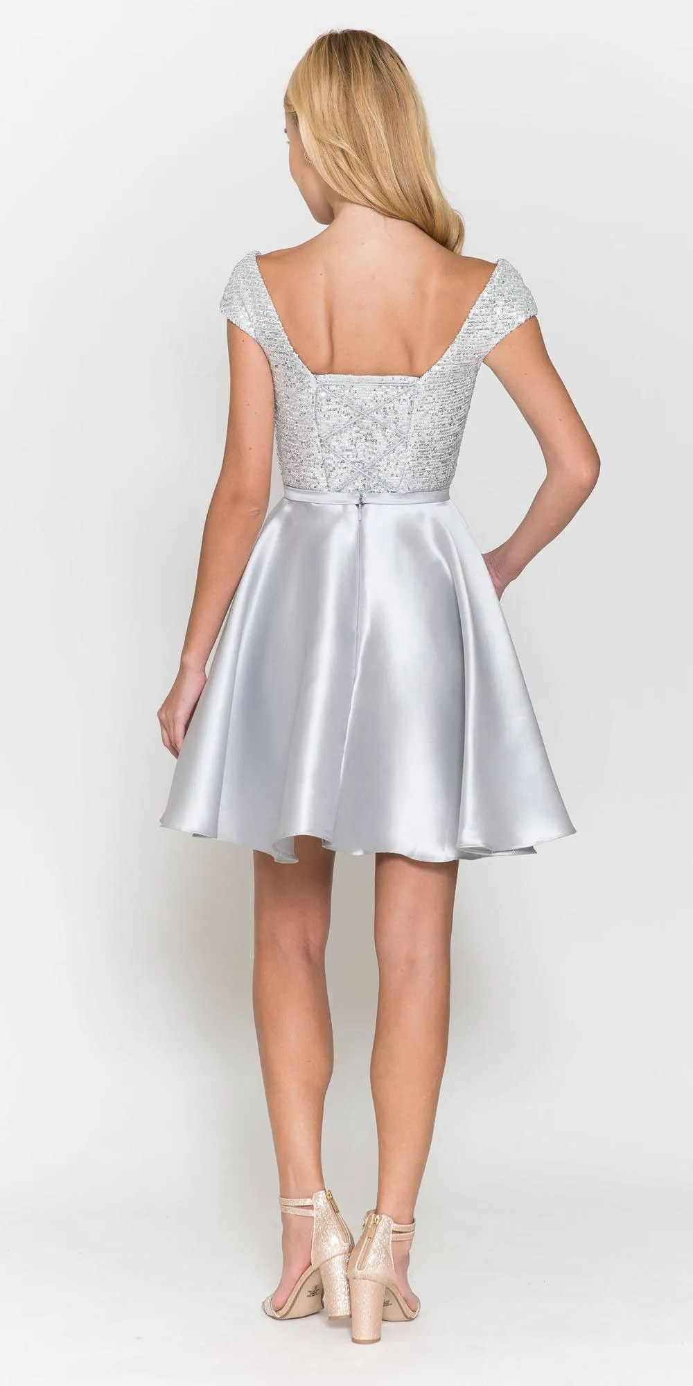Poly USA 8732 Short A-Line Damas Dress