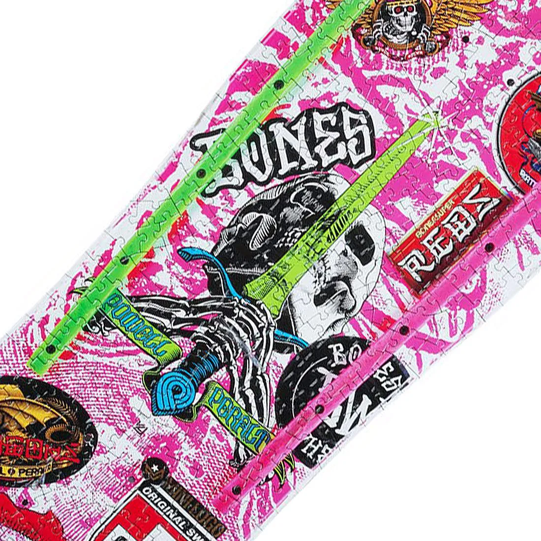 Powell Peralta 500pc Puzzle - Geegah Skull & Sword Pink