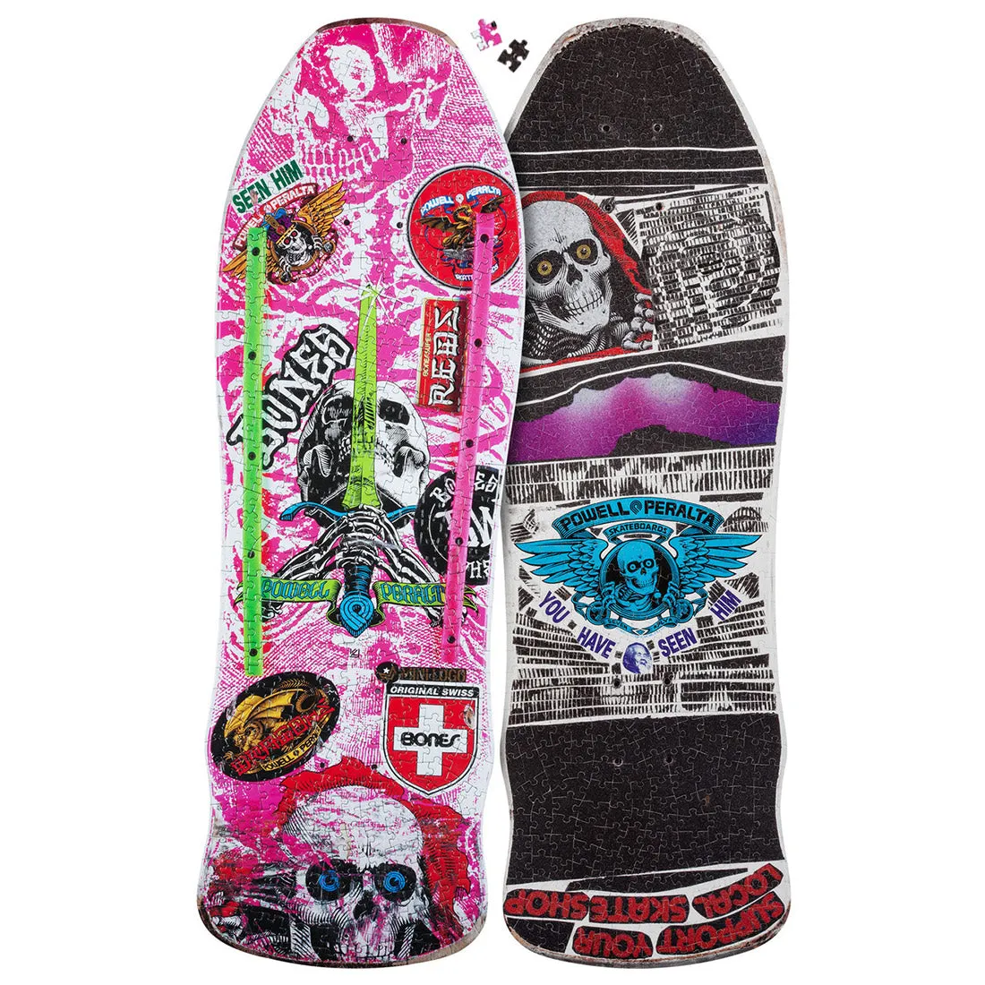 Powell Peralta 500pc Puzzle - Geegah Skull & Sword Pink