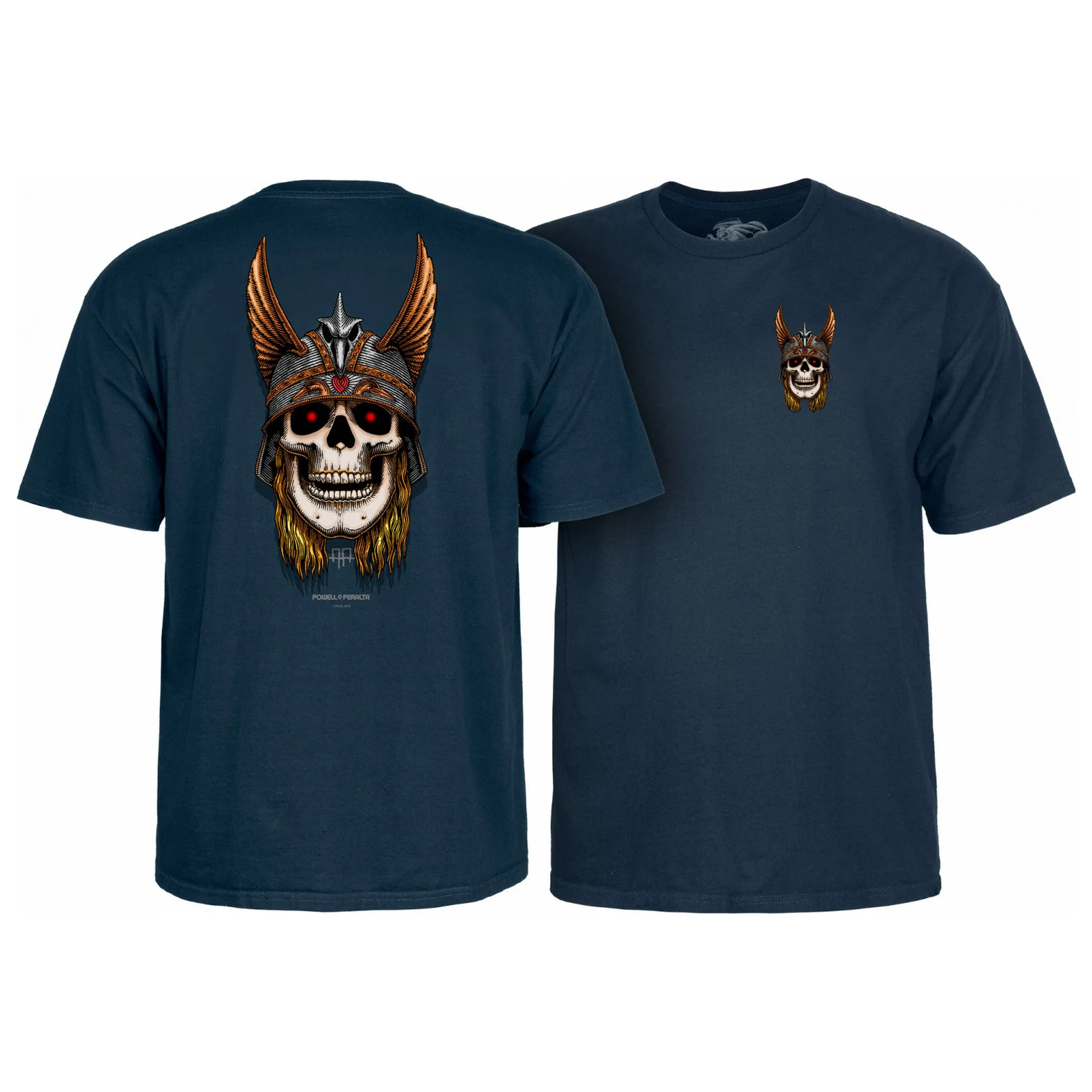 Powell Peralta Andy Anderson Skull T-Shirt - Navy