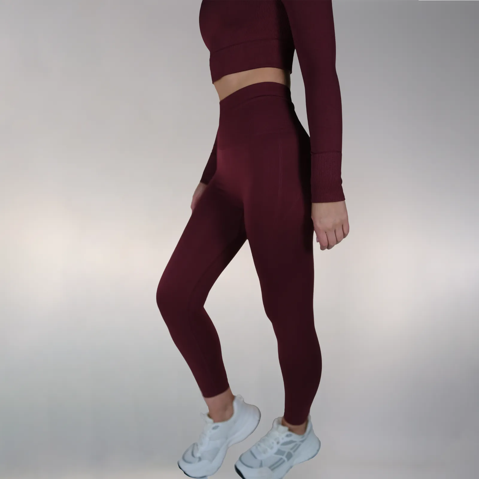 Power Leggings - Burgundy