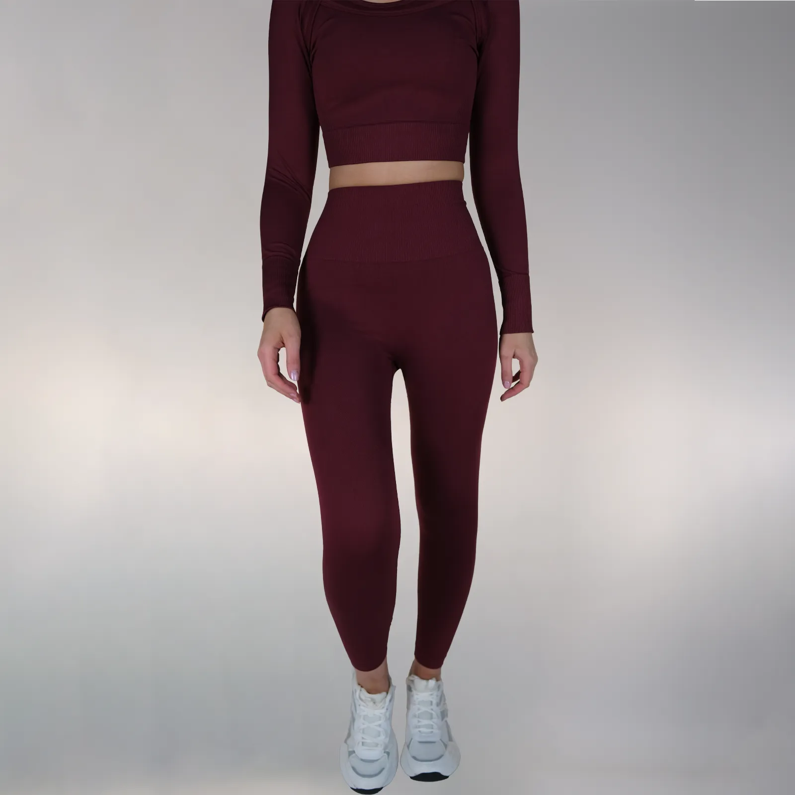 Power Leggings - Burgundy