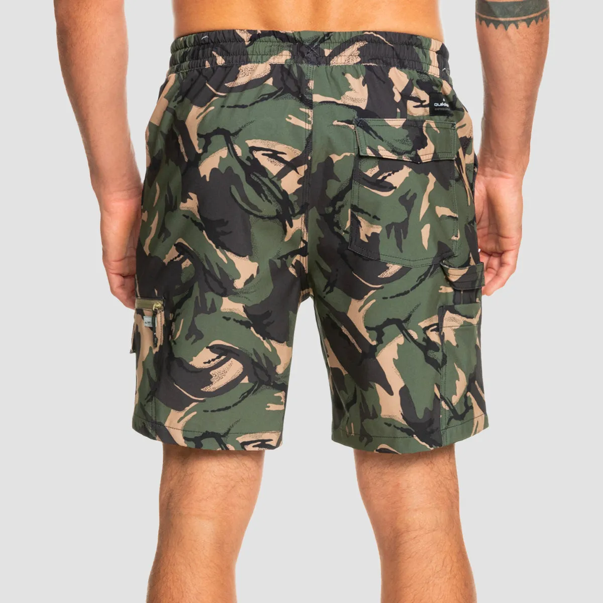 Quiksilver Taxer Cargo 18" Amphibian Boardshorts Camo