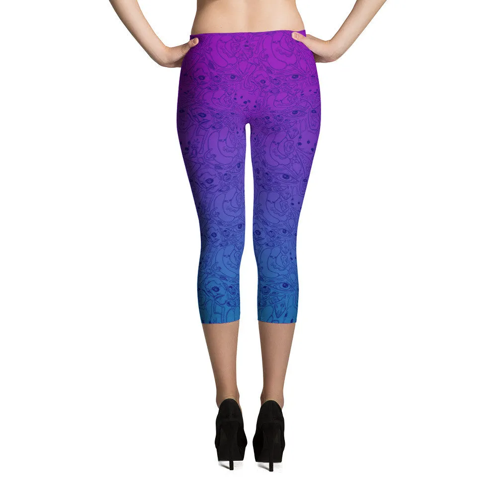 "Dice 'n Slice" Capri Leggings