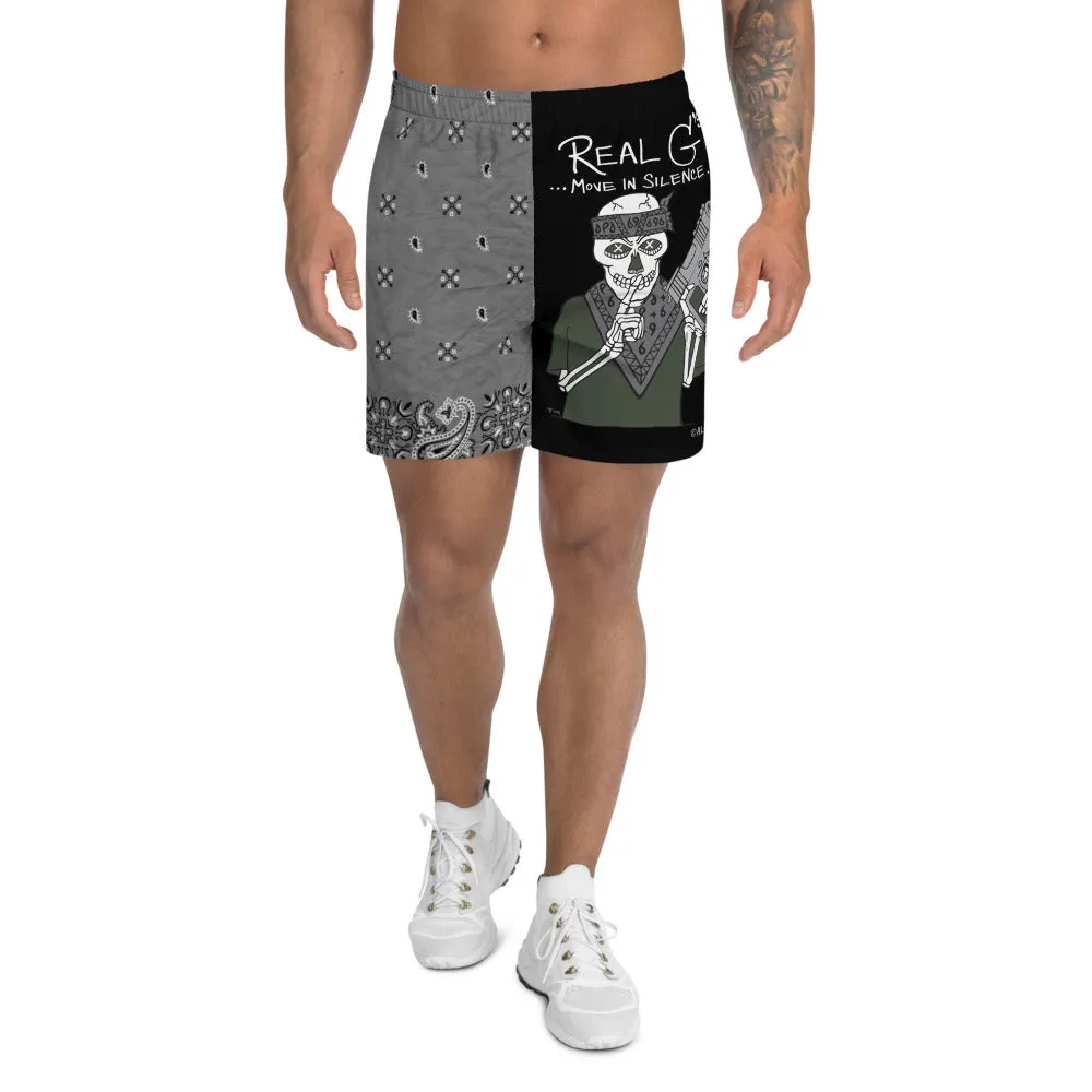 Real G's Move In Silence - Athletic Shorts (Black)