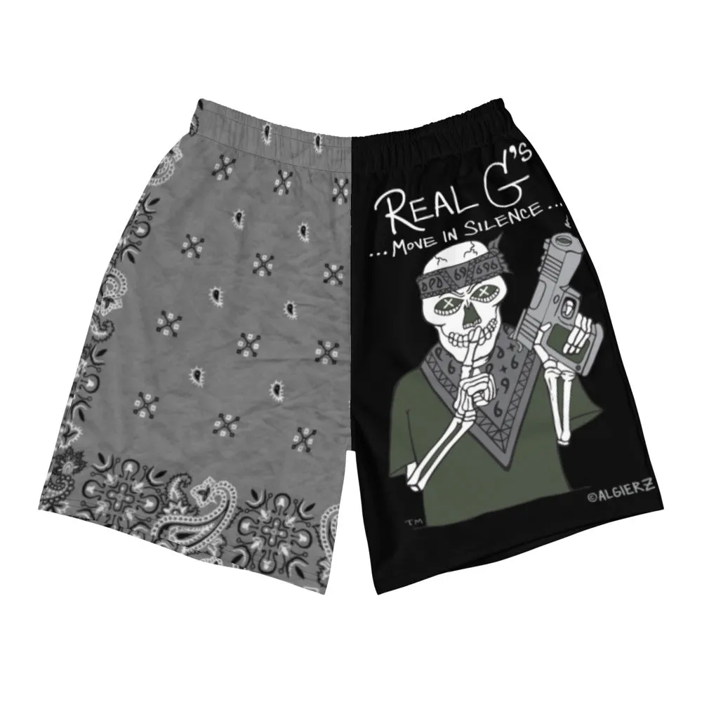 Real G's Move In Silence - Athletic Shorts (Black)
