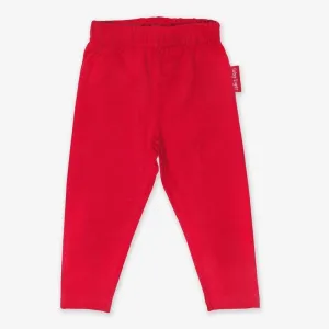 Red Basic Leggings