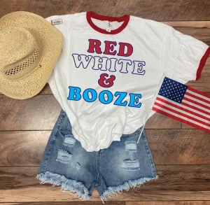 Red White and Booze Graphic Tee