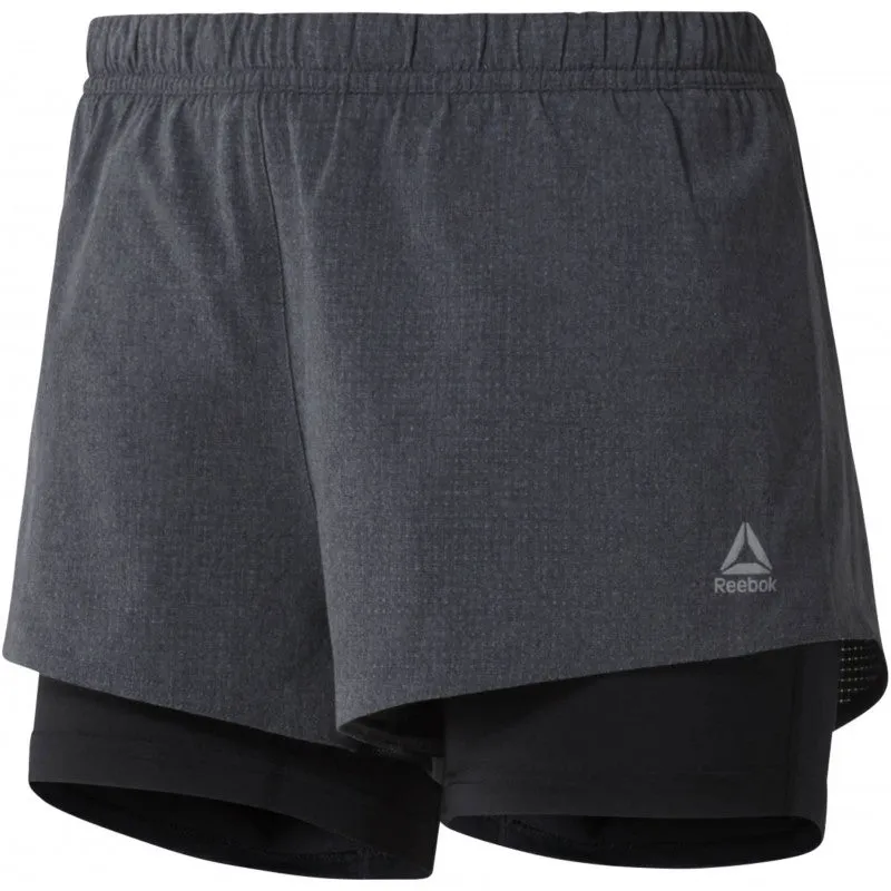 Reebok Running 2-In-1 Shorts - Black