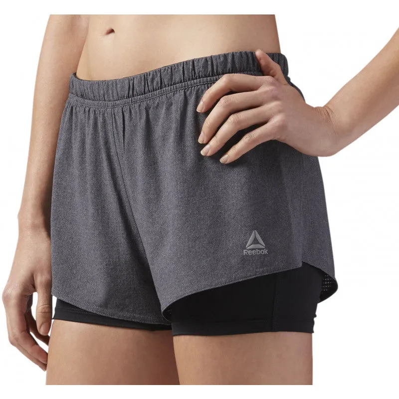 Reebok Running 2-In-1 Shorts - Black