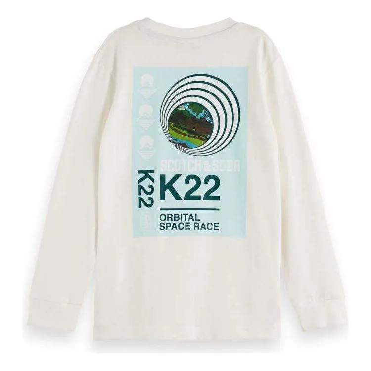 Relaxed Fit Long Sleeve Tee - Off White