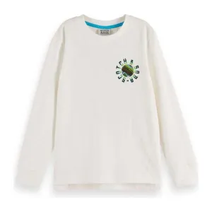 Relaxed Fit Long Sleeve Tee - Off White