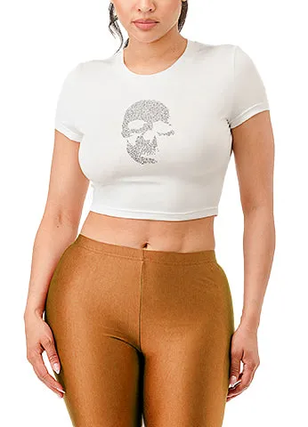 RHINESTONE CROP T SHIRTS(MMT2004) <Bundle>