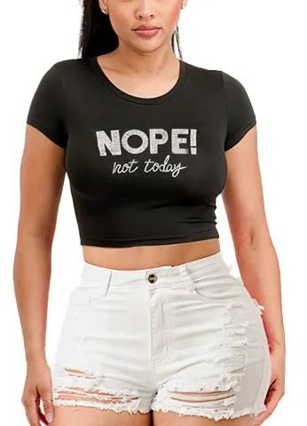 RHINESTONE CROP T SHIRTS(MMT2004) <Bundle>