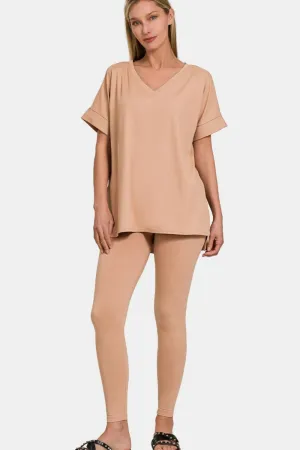 Rolled Short Sleeve Lounge Set
