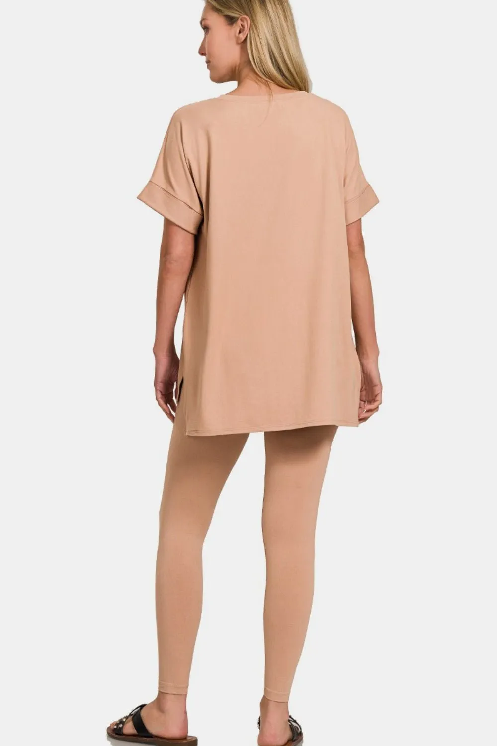 Rolled Short Sleeve Lounge Set