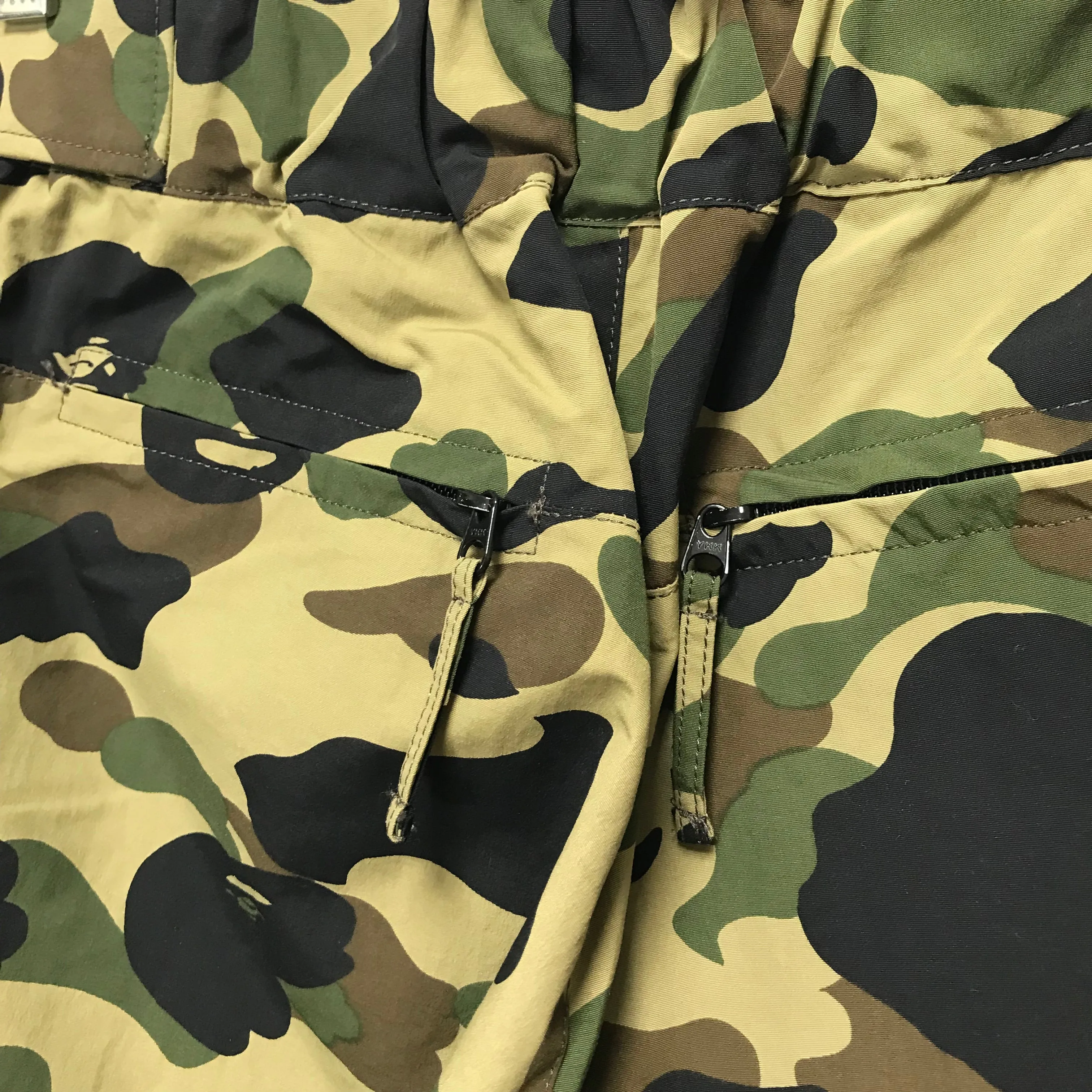 [S] A Bathing Ape Bape Vintage 1st Camo Nylon Snowboard Pants