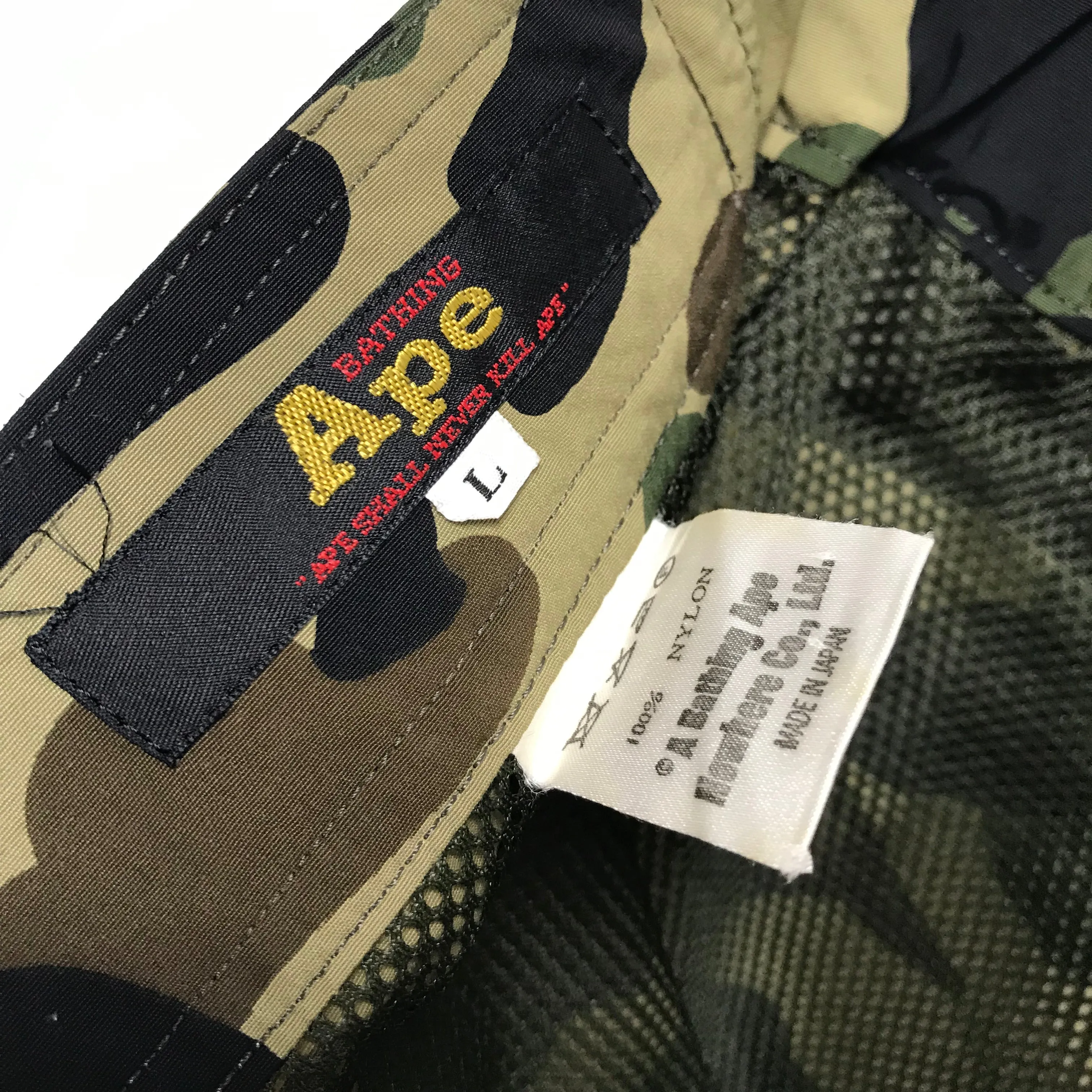[S] A Bathing Ape Bape Vintage 1st Camo Nylon Snowboard Pants