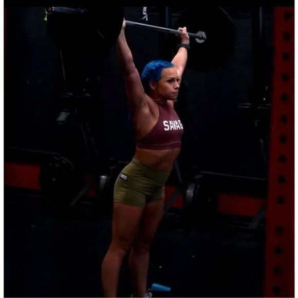 Savage Barbell Army green booty shorts Small lift fit