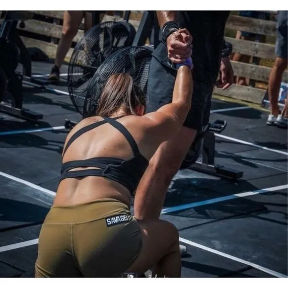 Savage Barbell Army green booty shorts Small lift fit