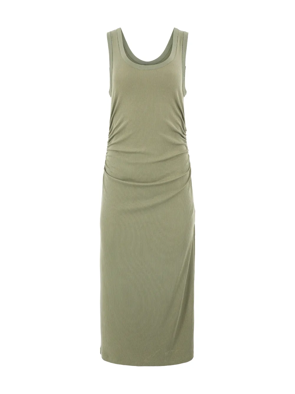 Simkhai Trudy Tank Midi Dress in Army Green