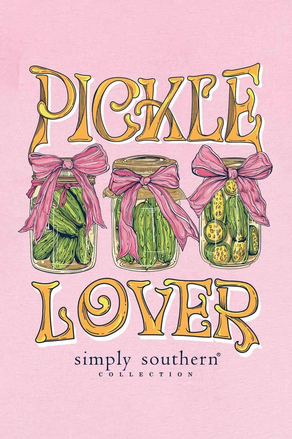 Simply Southern Plus Size Pickle Lover T-Shirt for Women in Fancy Candy | EXT-SS-PICKLE-FNCYCNDY