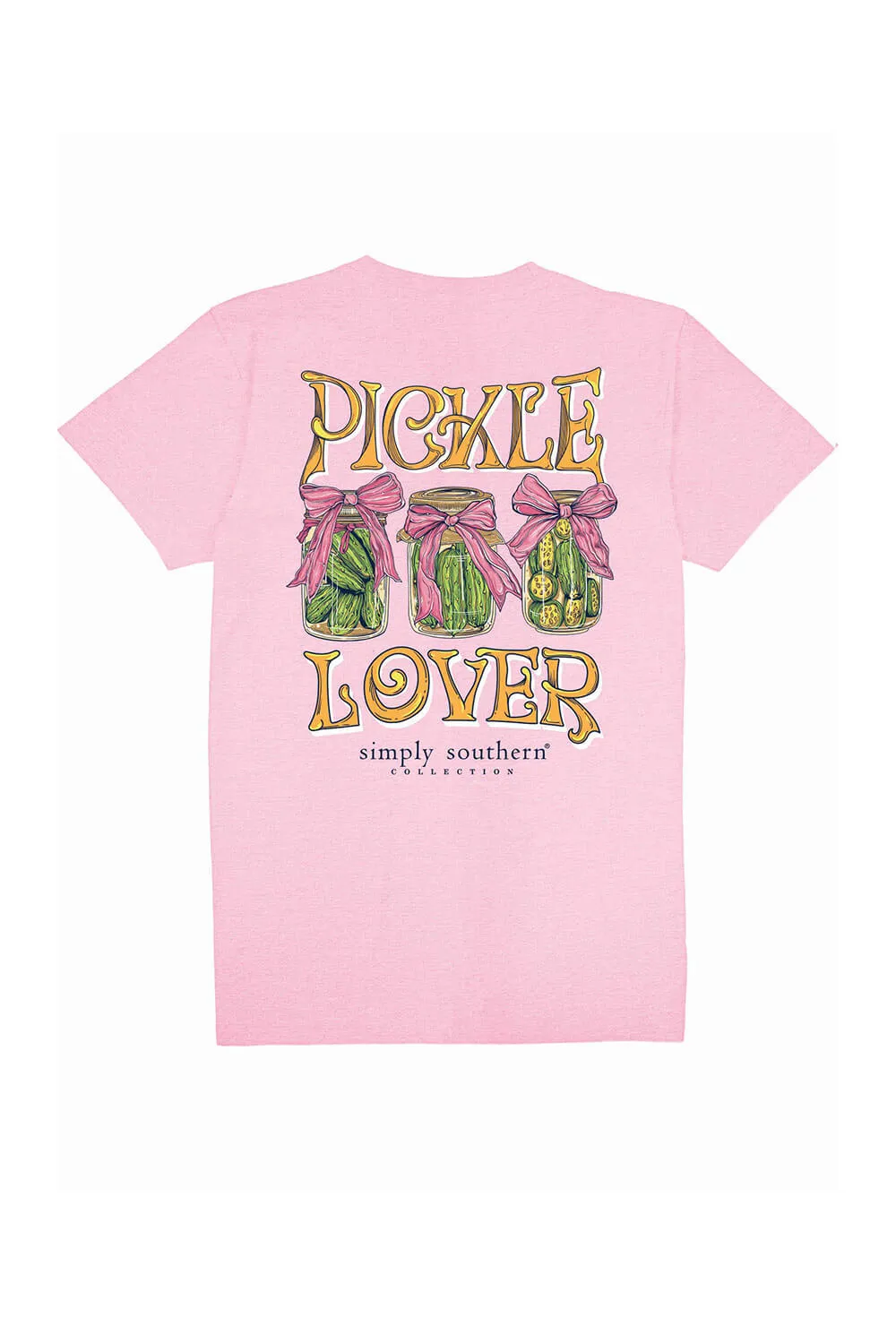 Simply Southern Plus Size Pickle Lover T-Shirt for Women in Fancy Candy | EXT-SS-PICKLE-FNCYCNDY