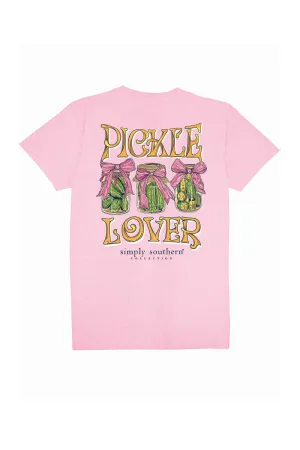 Simply Southern Plus Size Pickle Lover T-Shirt for Women in Fancy Candy | EXT-SS-PICKLE-FNCYCNDY