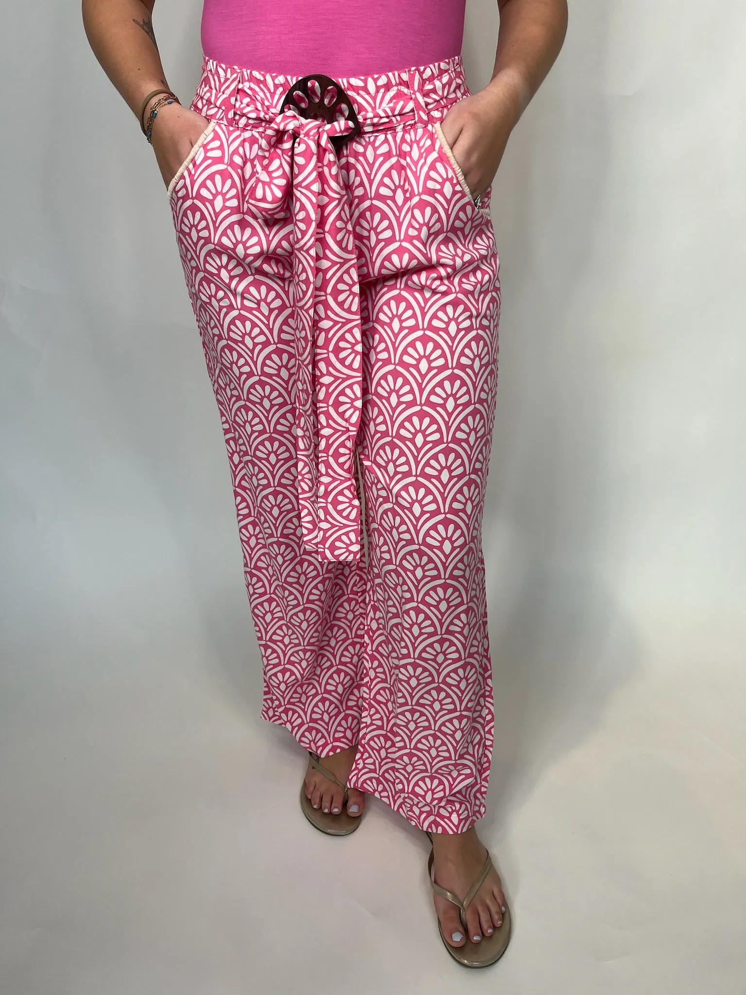 Skemo Art Deco Pants Pink