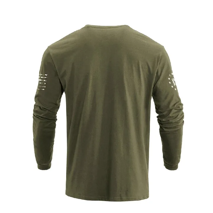 SKULL WARRIOR GRAPHIC LONG SLEEVE T-SHIRT
