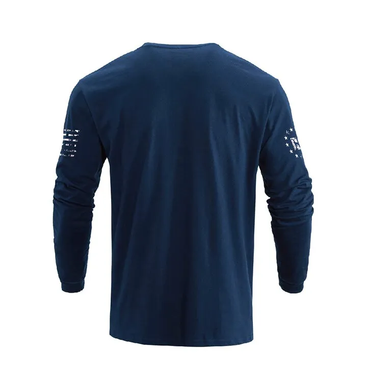SKULL WARRIOR GRAPHIC LONG SLEEVE T-SHIRT