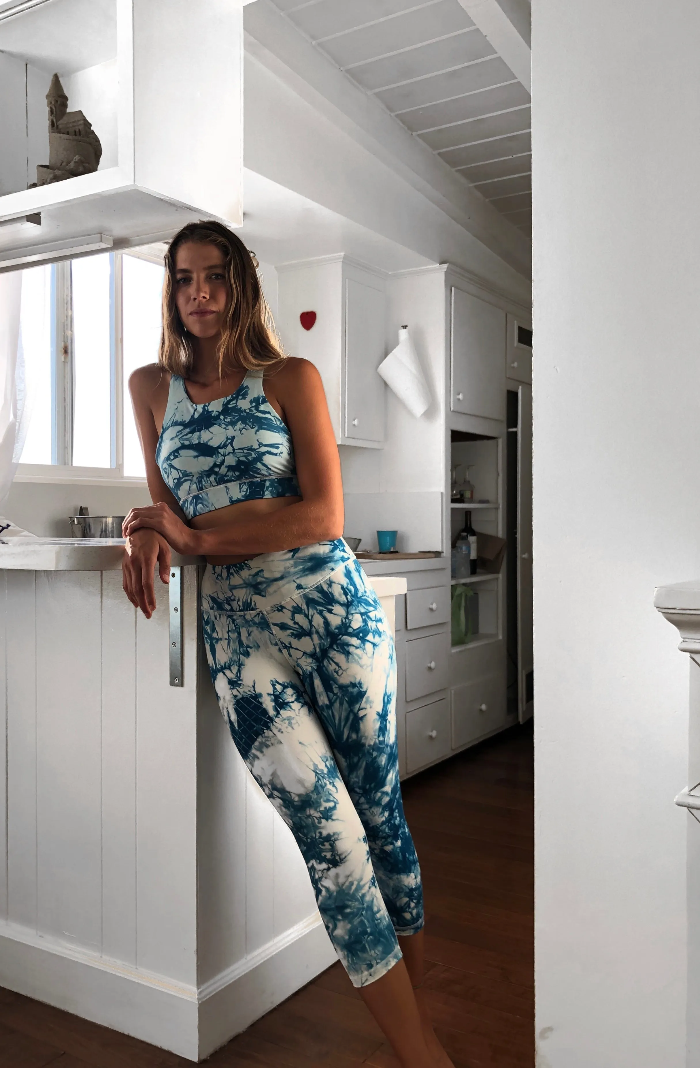 Sky Tie-dye Yoga Set