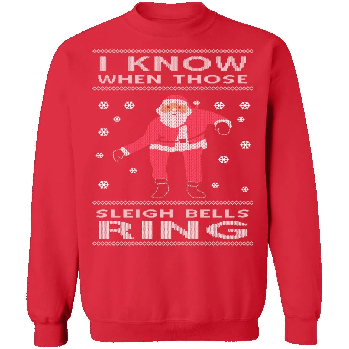 Sleigh Bells Ring Ugly Christmas Sweater